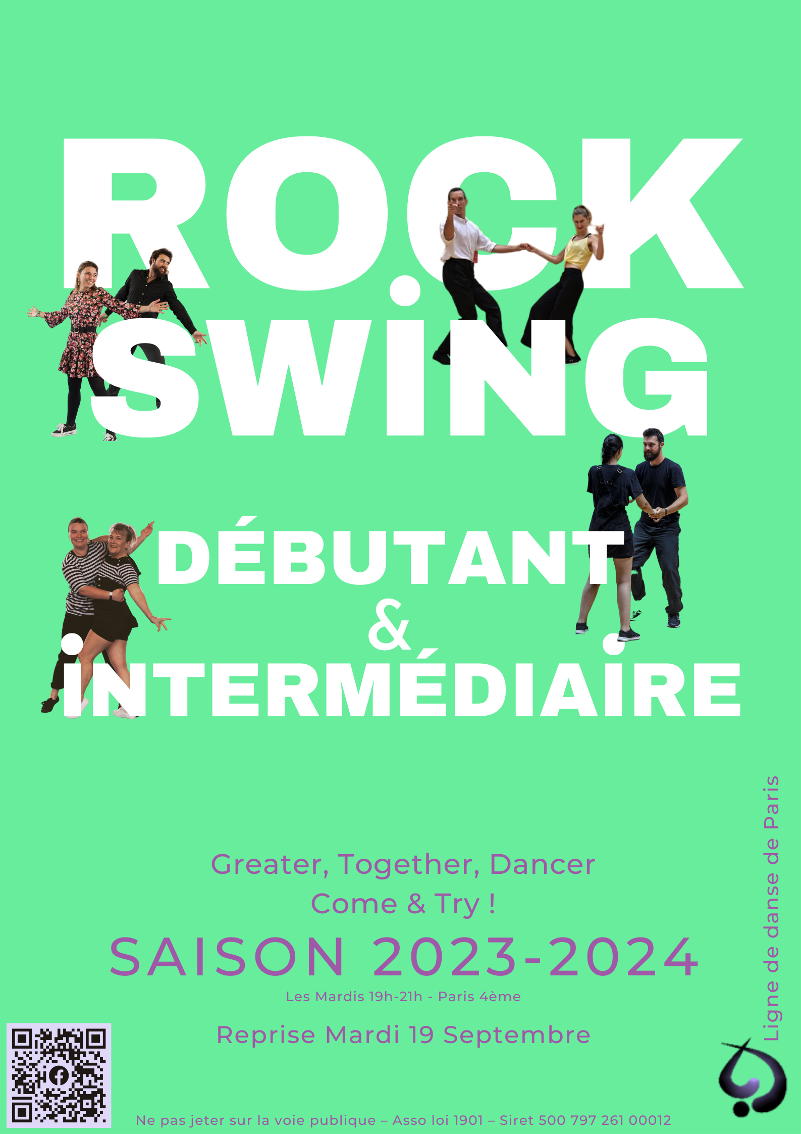 Ligne de danse - Rock-Swing - Paris - 2023-2024